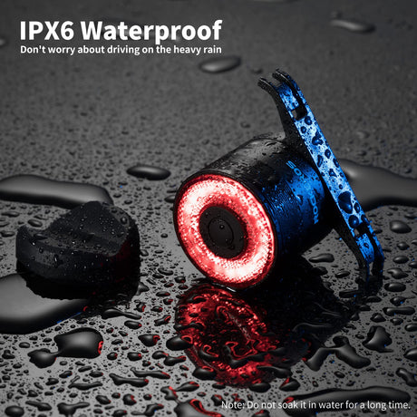 ROCKBROS q3 smart achterlicht ipx6 led remlicht usb oplaadbaar
