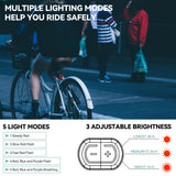 ROCKBROS q4 smart achterlicht waterproof led remlicht usb oplaadbaar