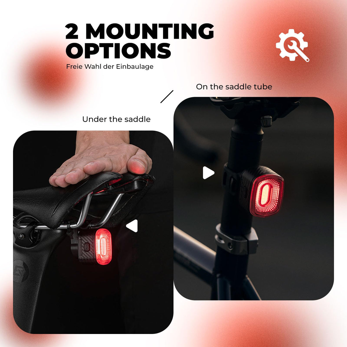 Ultra Helder LED Achterlicht Waterproof Oplaadbaar