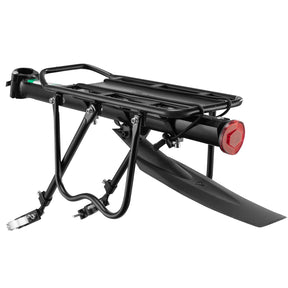 ROCKBROS bagagedrager achter met spatbord en reflector snelmontage