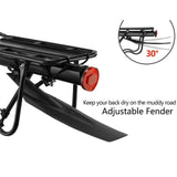 ROCKBROS bagagedrager achter met spatbord en reflector snelmontage