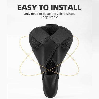 ROCKBROS Rechargeable Gel Bike Seat Cover with Rear Lights