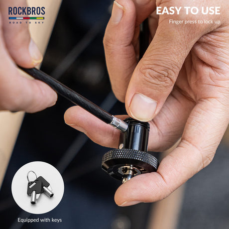 ROCKBROS road-to-sky fietskabelslot mini multifunctioneel verborgen 65cm