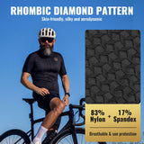 ROCKBROS heren short-sleeve fietsshirt diamond pattern