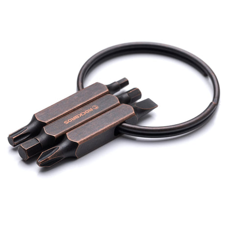 ROCKBROS road-to-sky mini fietstool 6-in-1 draagbare sleutelhanger#kleur_brons