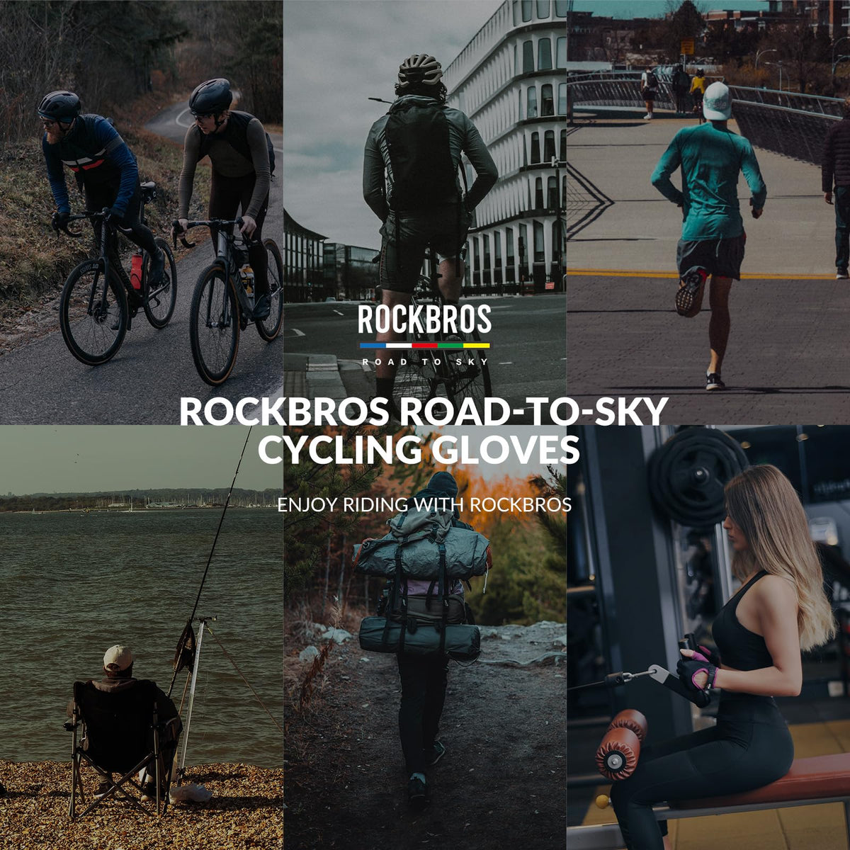 Road-to-Sky lange fietshandschoenen met touchscreen