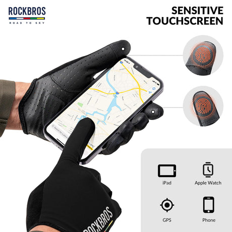 Road-to-Sky lange fietshandschoenen met touchscreen