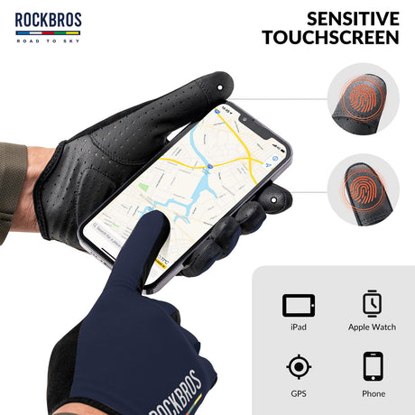 Road-to-Sky lange fietshandschoenen met touchscreen