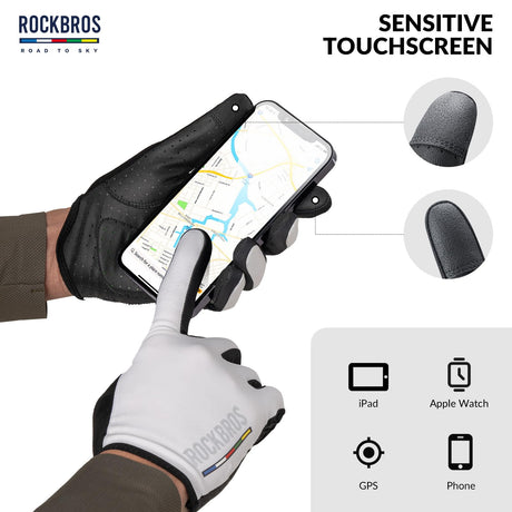 Road-to-Sky lange fietshandschoenen met touchscreen