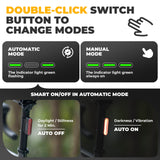 ROCKBROS smart achterlicht magnetisch oplaadbaar waterproof hoge zichtbaarheid