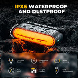 ROCKBROS smart achterlicht magnetisch oplaadbaar waterproof hoge zichtbaarheid