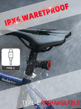 ROCKBROS smart achterlicht remsensor waterproof usb oplaadbaar