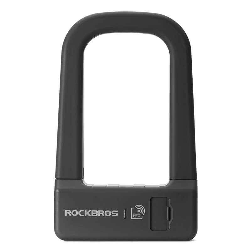 ROCKBROS smart u-vormig fietsslot met nfc, veilig en duurzaam voor optimale bescherming