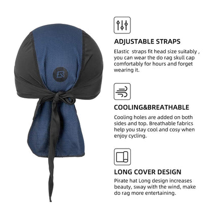 ROCKBROS Sports Headwear Quickly Dry Cycling Bandana Under Helmet #Color_Blue
