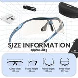 ROCKBROS fotochromische sportbril met hoofdband#stijl_blauw fotochromisch lenzen