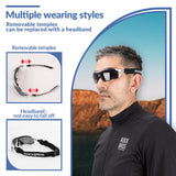 ROCKBROS fotochromische sportbril met hoofdband#stijl_zilver gepolariseerd lenzen