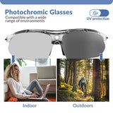 ROCKBROS fotochromische sportbril met hoofdband#stijl_transparant fotochromisch lenzen