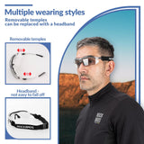 ROCKBROS fotochromische sportbril met hoofdband#stijl_transparant fotochromisch lenzen