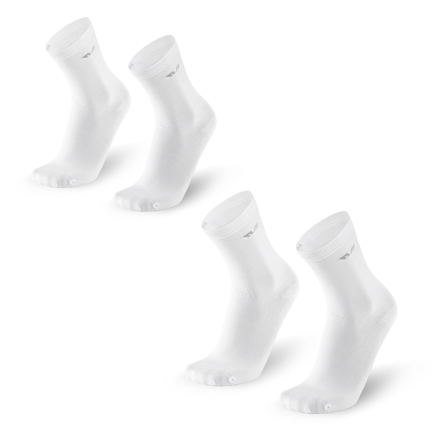 ROCKBROS TVI Performance Cycling Socks 2-Pairs Lightweight Breathable Crew - ROCKBROS-UK
#Color_White