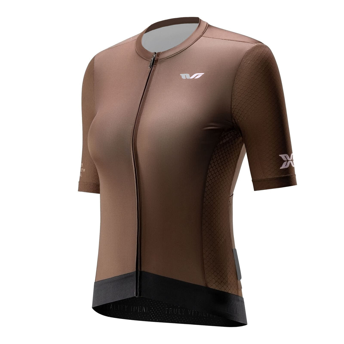 ROCKBROS tvi dames fietsshirt ademend korte mouw brown#asian_size_xs_(eu_size_xxs)
