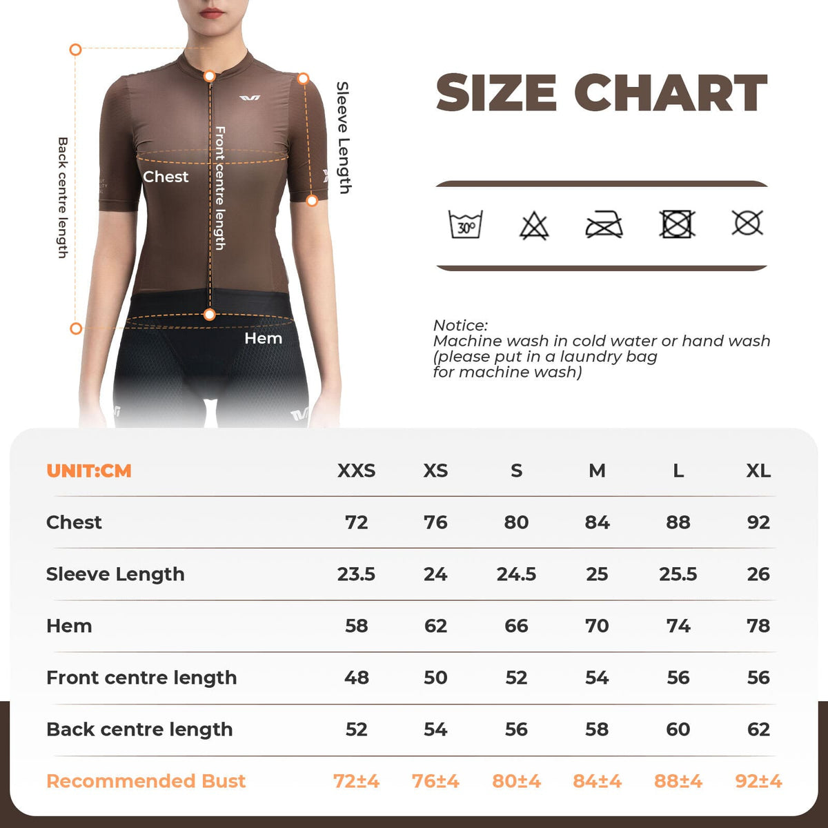 ROCKBROS tvi dames fietsshirt ademend korte mouw brown