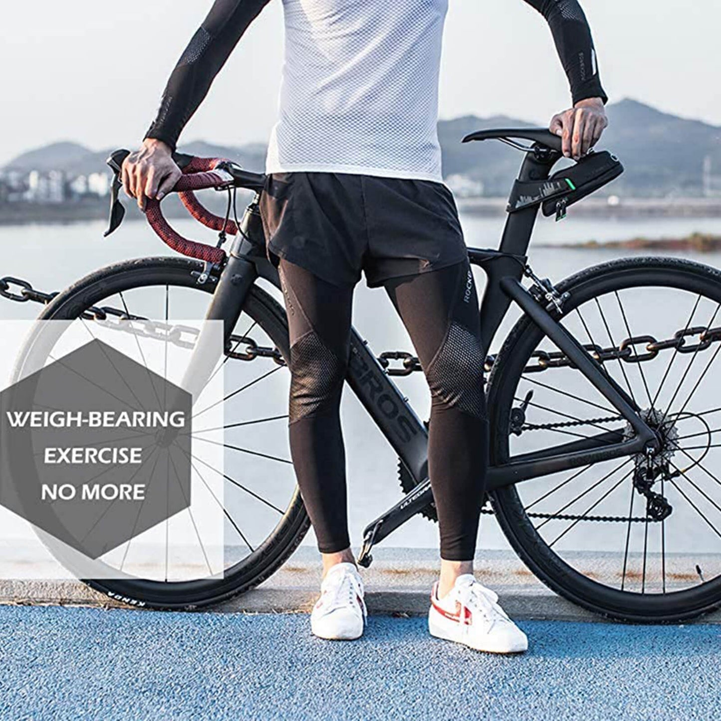 ROCKBROS Thermal Arm and Leg Sleeves Windproof Elastic for Cycling and Running