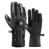 Thermische winterhandschoenen met verstelknop