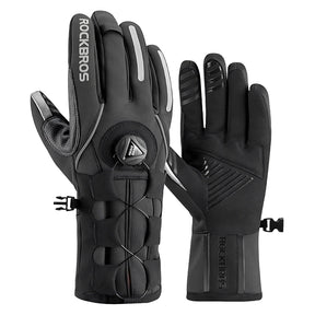 Thermische winterhandschoenen met verstelknop