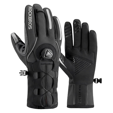 Thermische winterhandschoenen met verstelknop