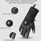 Thermische winterhandschoenen met verstelknop