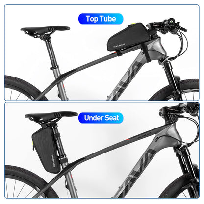 ROCKBROS Top Tube Bicycle Bag Frame Bag Cycling Bag Fit 6.5” 1.1L