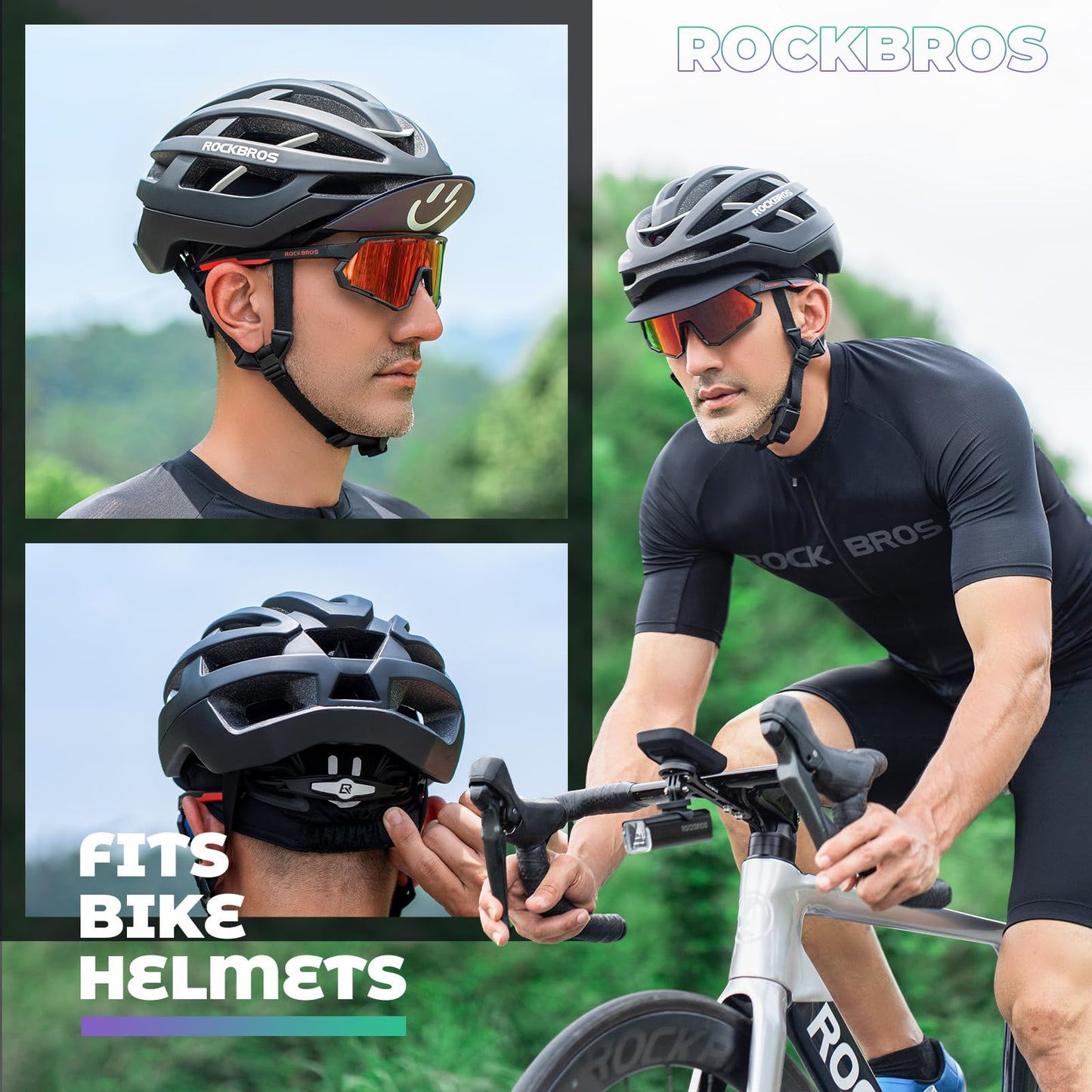 ROCKBROS UPF 50+ Summer Cycling Cap Lightweight Breathable Under Helmet
