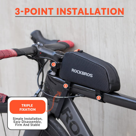ROCKBROS ultralight waterdichte reflecterende bovenbuis fietstas 1l