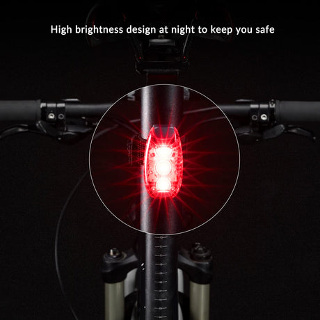 ROCKBROS waterproof achterlicht 2-pack 3 verlichtingsmodi