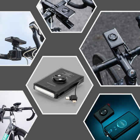 ROCKBROS waterproof fietskoplamp met powerbank voor bikepacking