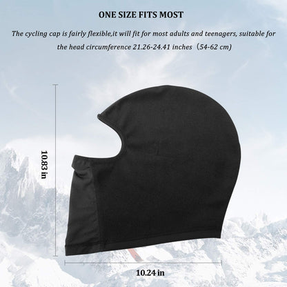 ROCKBROS Windproof Balaclava Winter Face Cover  Thermal Fleece Neck Warmer #Style_Black