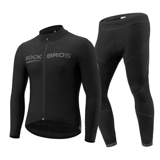 Windwerende fietsset met jack en lange broek