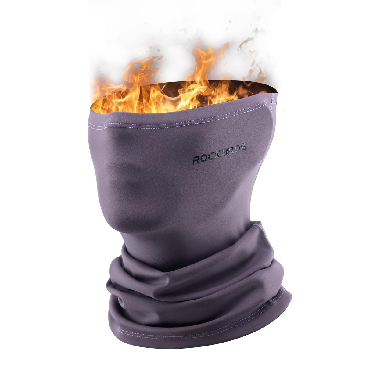 Thermische nekwarmer met fleece voor wintergebruik