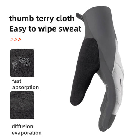 Warme fietshandschoenen met touchscreen en demping