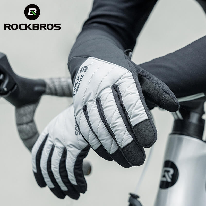 Warme fietshandschoenen met touchscreen en demping