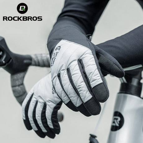 Warme fietshandschoenen met touchscreen en demping