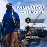 Winter bivakmuts met brilopeningen en nekbedekking