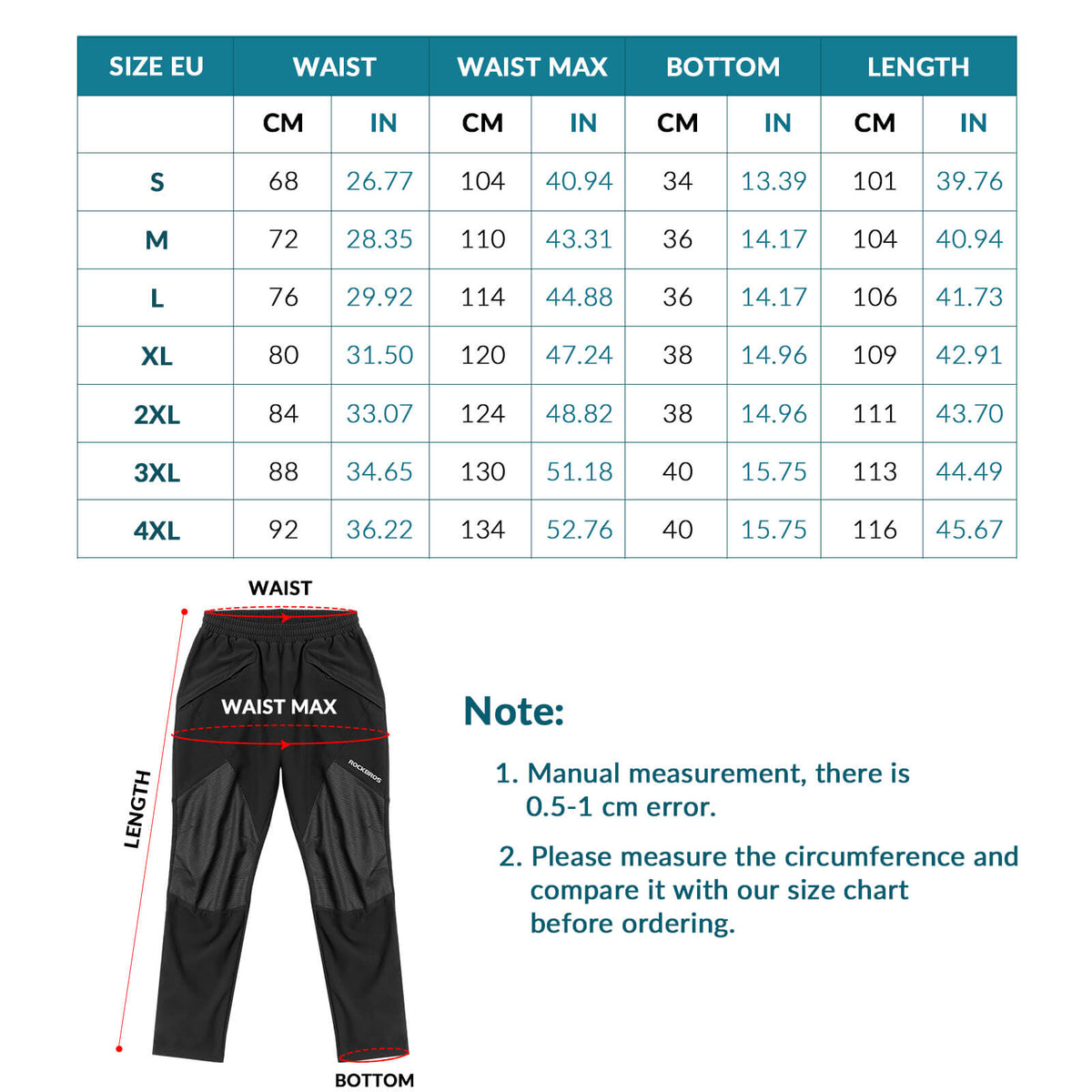 Windwerende winter fietsbroek met fleece