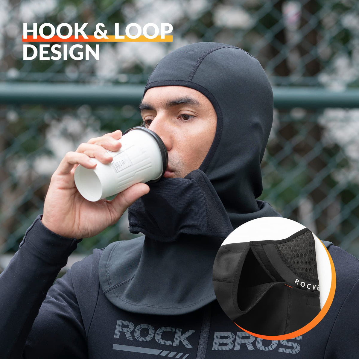 Thermische fleece bivakmuts met verstelbaar masker
