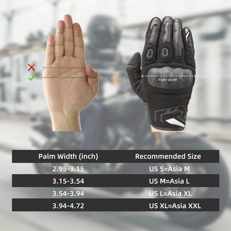 Lange fietshandschoenen met knokkelbescherming en touchscreen