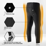 Heren thermische fietsbroek met 3D-zeem