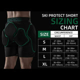 Beschermshort met EVA- en SBR-demping
