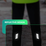 ROCKBROS winter thermal windproof softshell cycling trousers in bright green, ideal for cold weather cycling