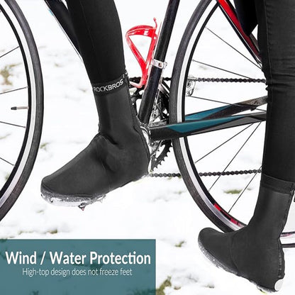 ​ROCKBROS Winter Windproof Cycling Shoe Covers – Ultimate Cold Weather Protection