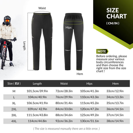 Heren winter fietsset met jack en broek